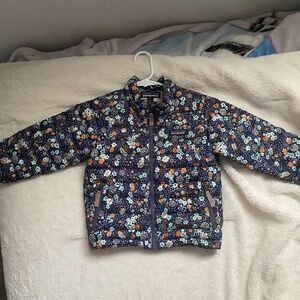 Patagonia Hard To Find Rare Ditzy Floral Down Sweater Jacket Winter Girls 3T